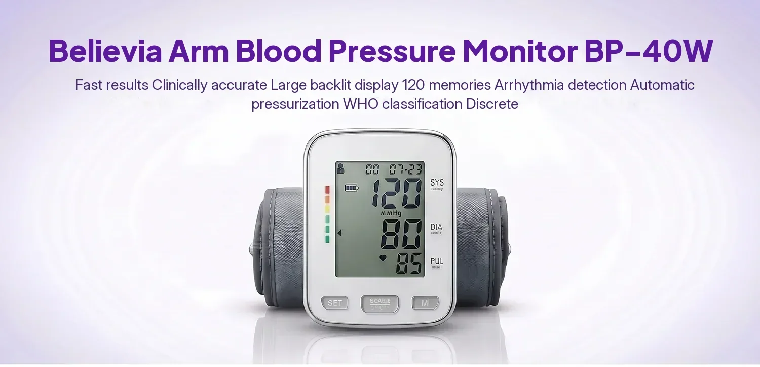 believia BP-40W wrist type digital blood pressure monitor
