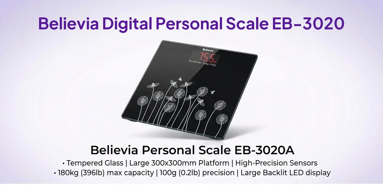 believia EB-3020 digital personal scale