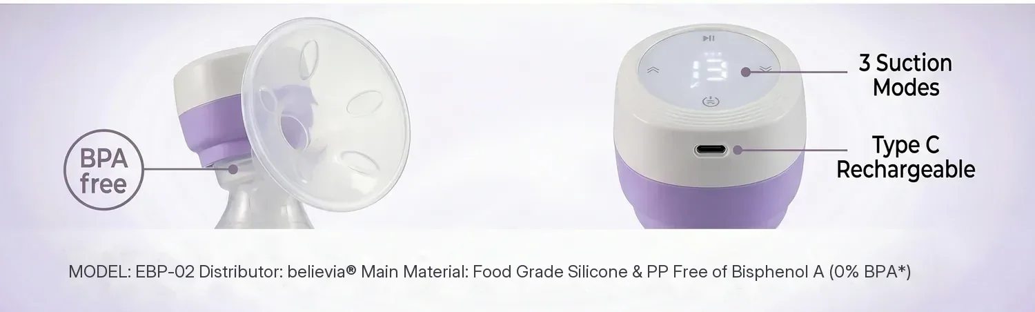 believia EBP-02 electric breast pump