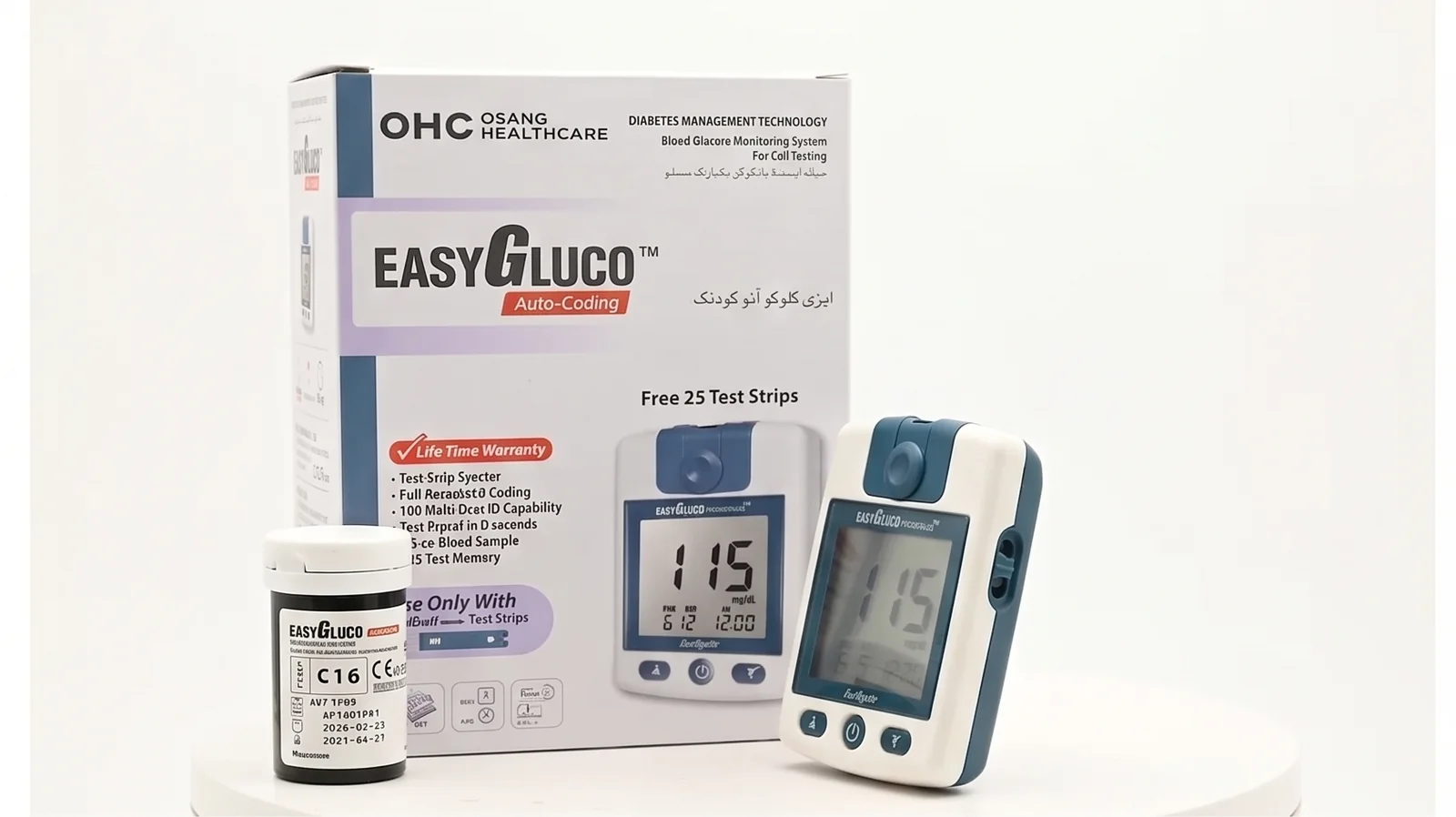 believia EG-01 auto-coding glucose meter