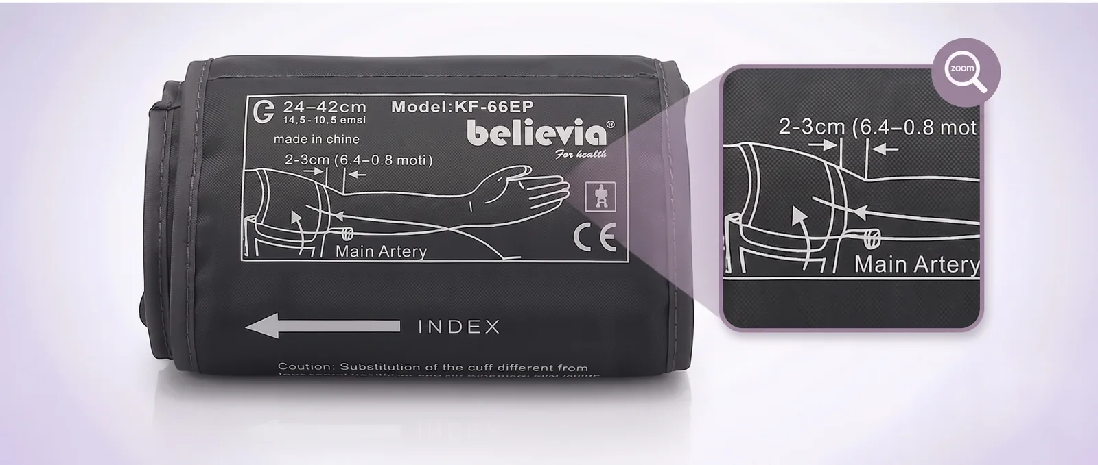 believia KF-66EP arm-type blood pressure monitor (rechargeable)