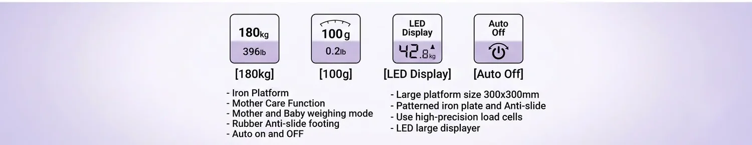 believia MB-3021 electronic mother and baby weight scale