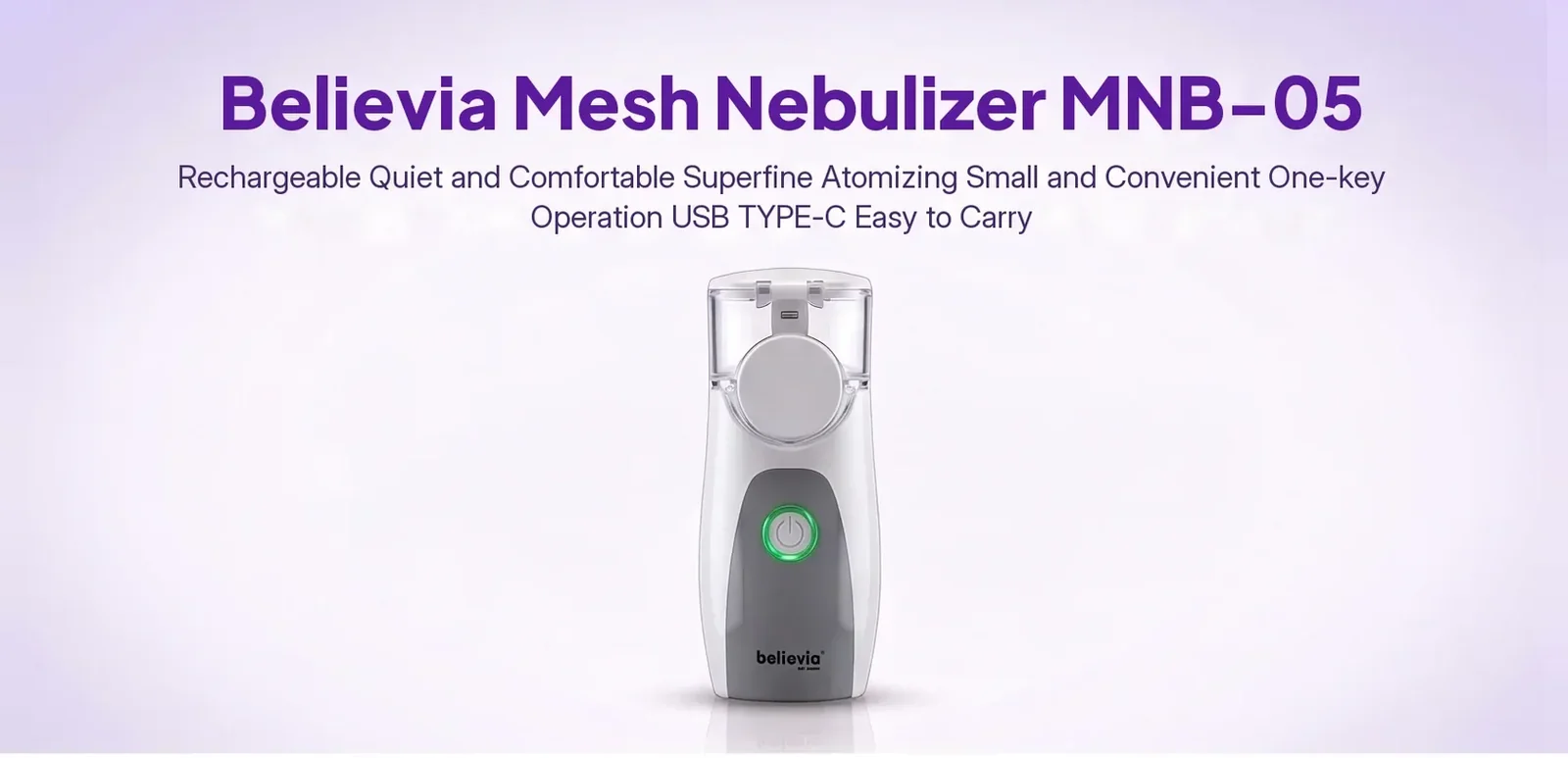 believia MNB-05 mesh nebulizer (rechargeable)