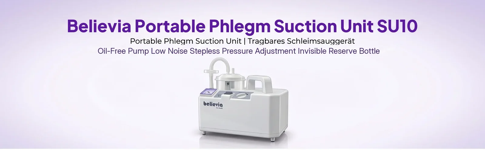 believia SU-10 portable phlegm suction unit